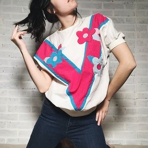 [Vintage] Pink and Blue Koret Top
